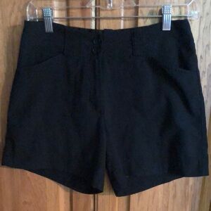 Women's Black Golf Shorts